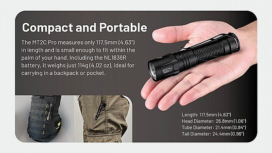 NITECORE MT2C Pro Tactical Flashlight