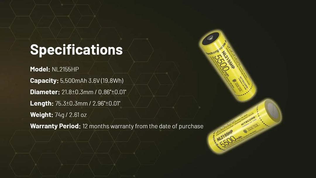 NITECORE NL2153HP Rechargeable Battery