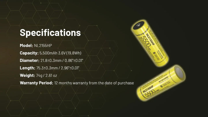 NITECORE NL2153HP Rechargeable Battery