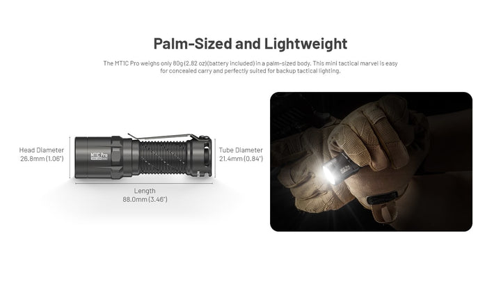 NITECORE MT1C Pro Compact Tactical Flashlight