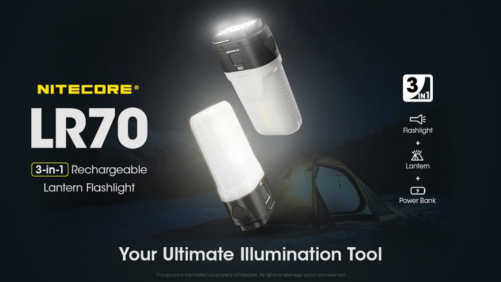 NITECORE LR70 Camping Lantern and Powerbank