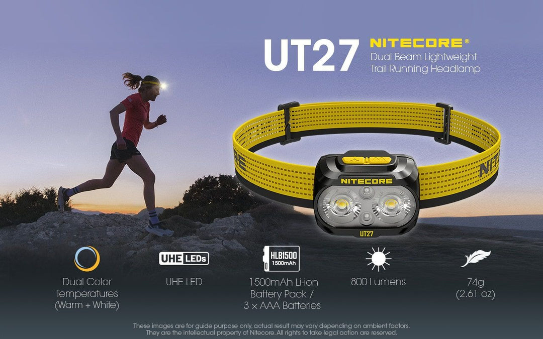 NITECORE UT27 Lightweight Running Headlamp